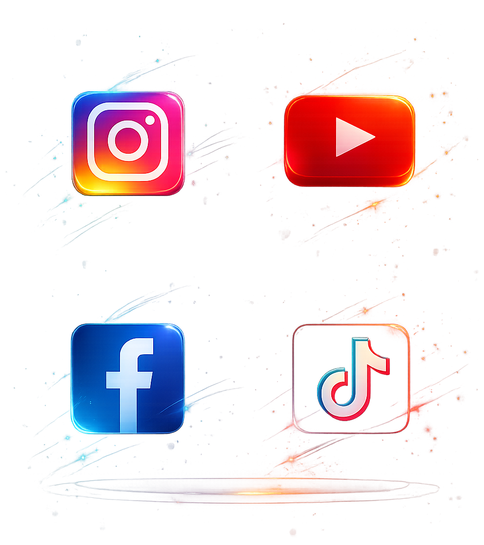 Social Media Platforms Illustration