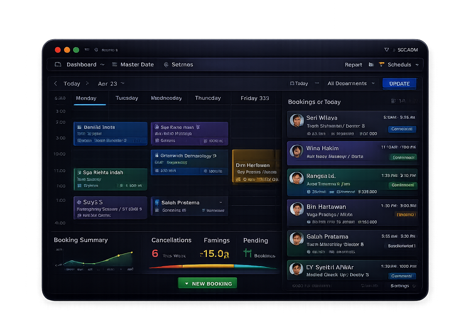 Booking & Reservation preview